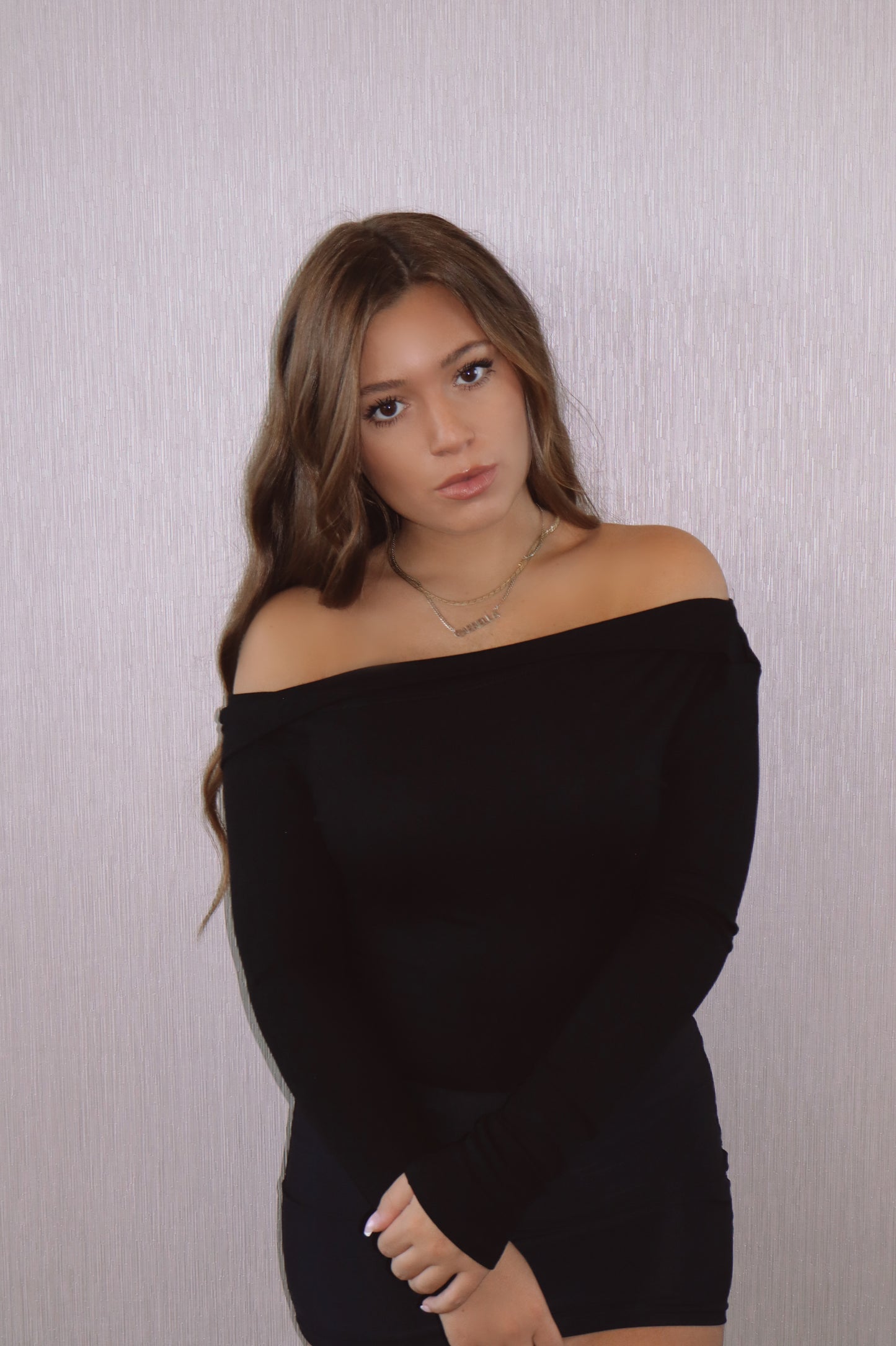 Crossed Off Shoulder Bodysuit